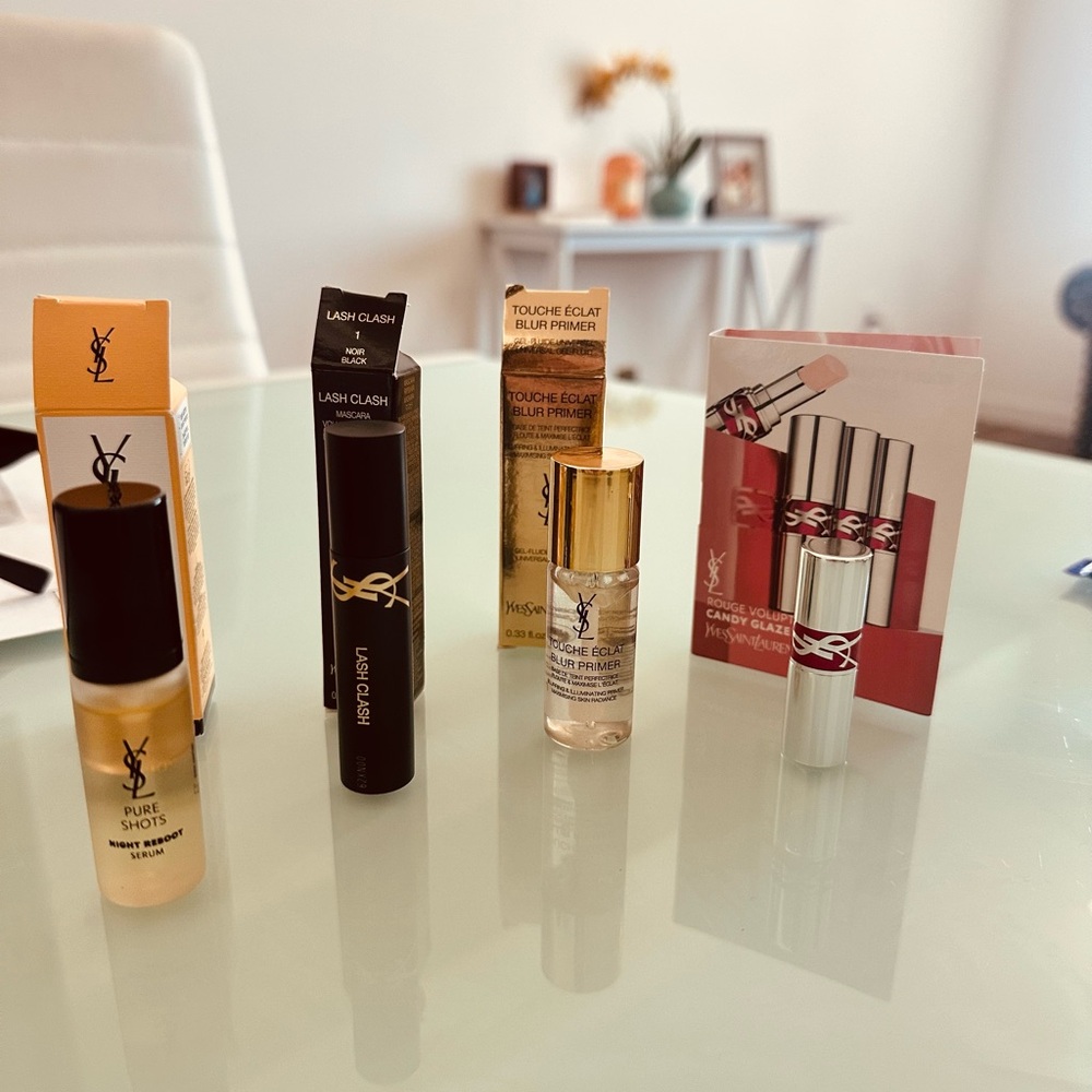 Yves Saint Laurent Makeup Set with Gold and Black Accents